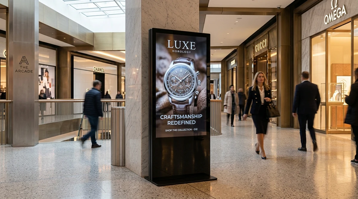 Commercial Freestanding and Wall-Mounted Digital Signage Totems