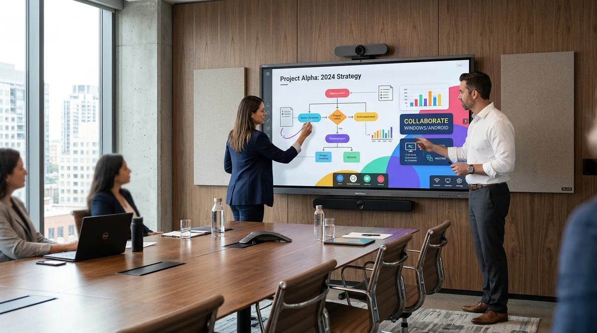 Commercial 4K Interactive Touch Flat Panel Displays