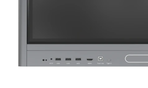 Front-facing buttons and interfaces