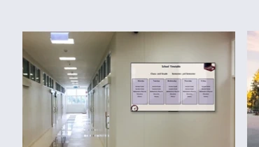 Classroom corridors and academic signage