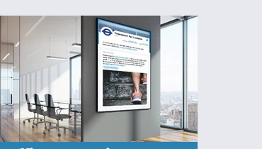 Digital signage for offices and meeting rooms